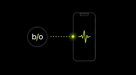 El sensor emparejándose con la app BioOptimiza